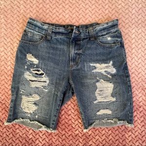 America. Rag Distressed Jean Denim Shorts
